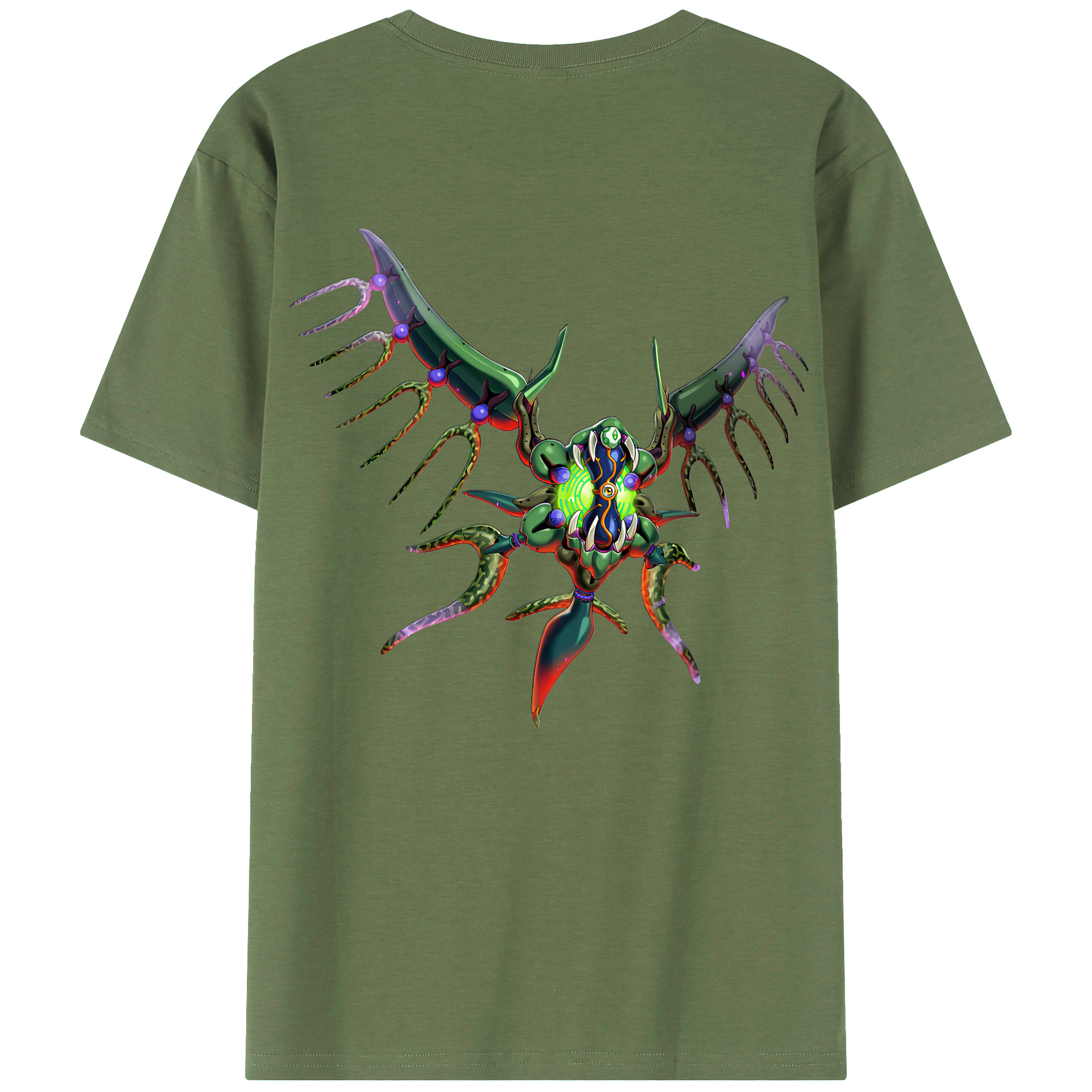 （画像用） 遊☆戯☆王 Yu-Gi-Oh! 綿100％ メンズ半袖Tシャツ（バックプリント） 通気性